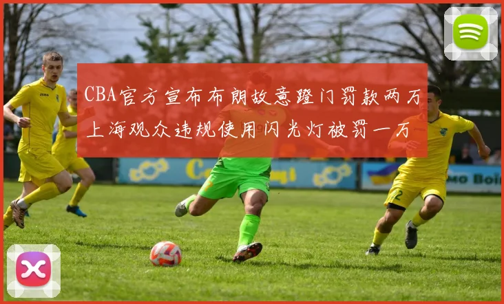 CBA官方宣布布朗故意蹬门罚款两万上海观众违规使用闪光灯被罚一万